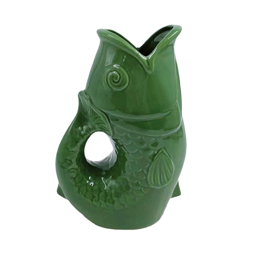 OPJET – Vase pichet poisson – Vert