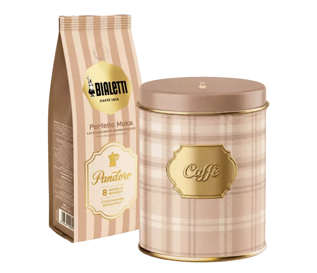 BIALETTI – Boite à café Perfetto Moka Pandoro – 200 gr