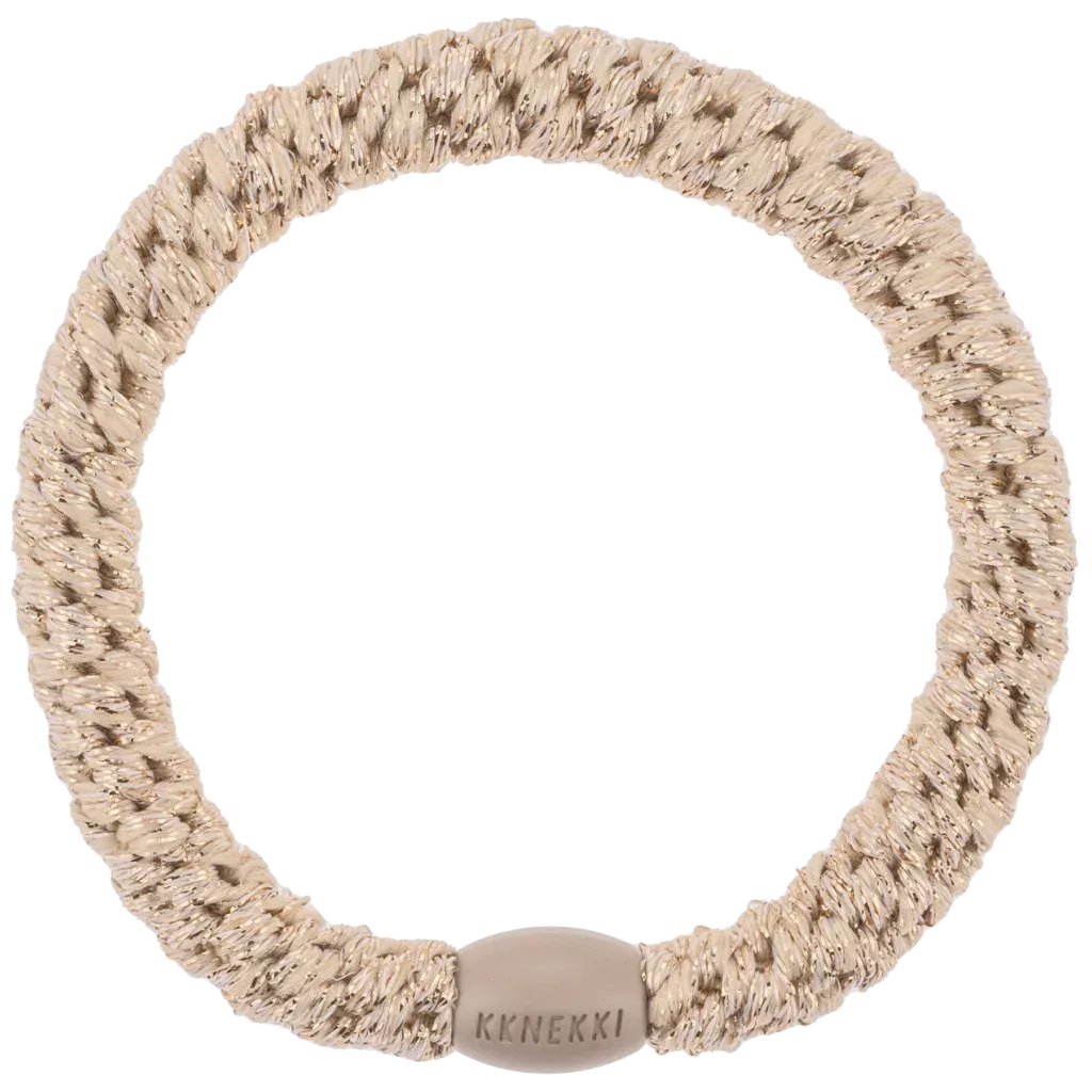 KKNEKKI - Elastique pour cheveux ORIGINAL beige glitter